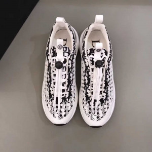 DIOR B24 CANNAGE MOTIF BLACK SNEAKER - CD21