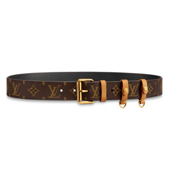 LOUIS VUITTON SIGNATURE BELT MONOGRAM 35MM BROWN - B112