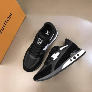 LOUIS VUITTON BLACK INITIALS 'RUN AWAY' SNEAKERS - LV272