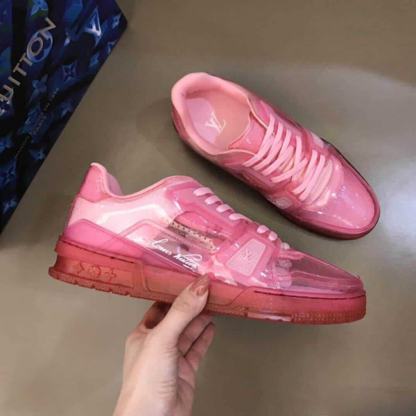 LOUIS VUITTON TRAINER SNEAKER IN ROSE - LV283