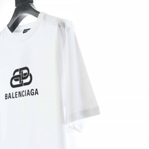 Balenciaga Metallic Printed Cotton Jersey T-Shirt - BBS014