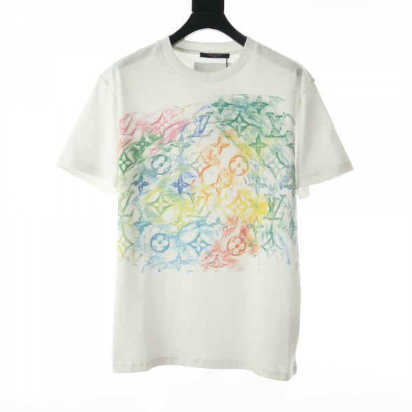 Louis Vuitton Front Printed Pastel Monogram T-Shirt - Lsvt06