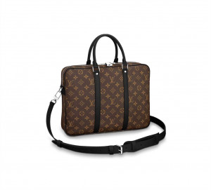 LOUIS VUITTON PORTE-DOCUMENTS VOYAGE MONOGRAM MACASSAR CANVAS M52005