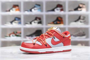 NIKE DUNK LOW OFF-WHITE UNIVERSITY RED - NK28