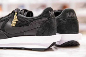 NIKE LD WAFFLE SACAI BLACK NYLON - NK12