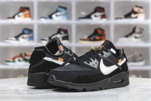 OFF-WHITE X NIKE AIR MAX 90 BLACK - NK08