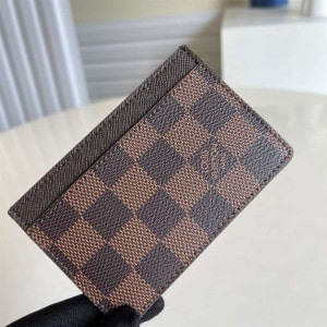 M61733 Louis Vuitton Card Holder Damier Ebene In Toile Canvas - WWE050