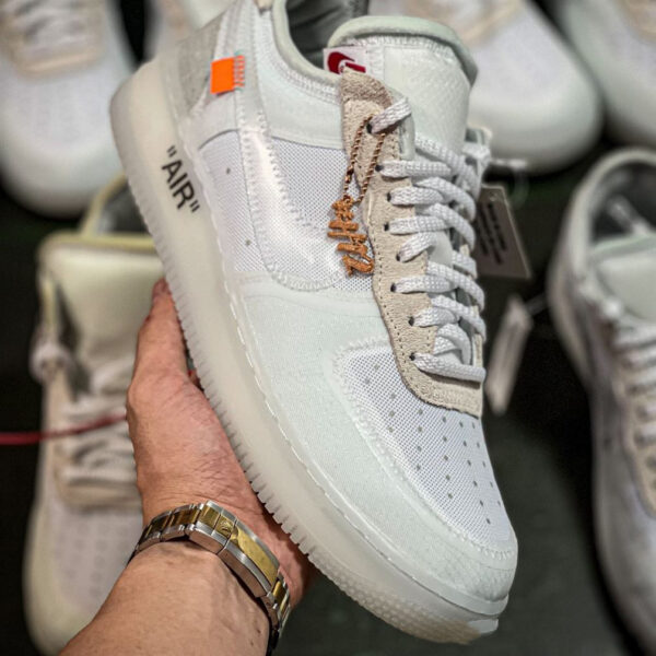 OFF WHITE X NIKE AIR FORCE 1 LOW VIRGIL ABLOH THE TEN OG SNEAKERS - N60K