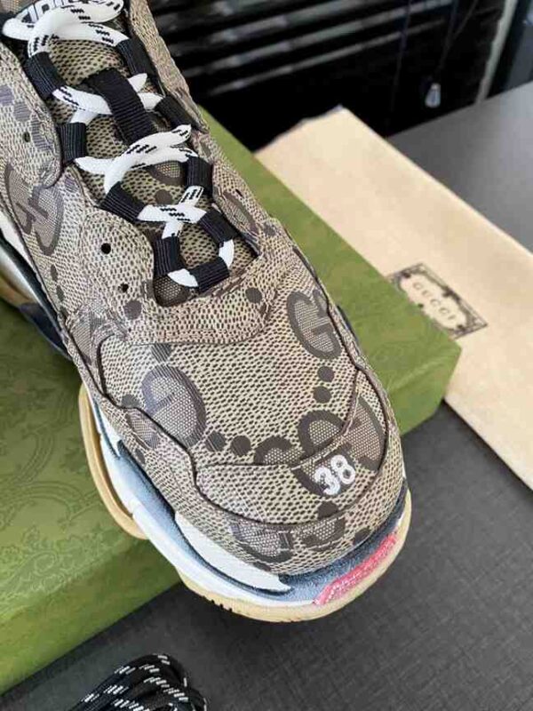 GUCCI x BALENCIAGA TRIPLE S TRAINERS - GG100 - Image 3