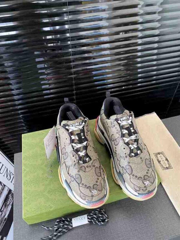 GUCCI x BALENCIAGA TRIPLE S TRAINERS - GG100 - Image 4