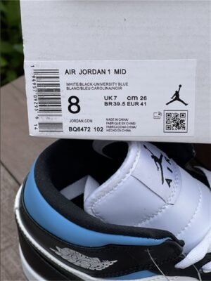 Air Jordan 1 Mid Grey Blue - AJH036