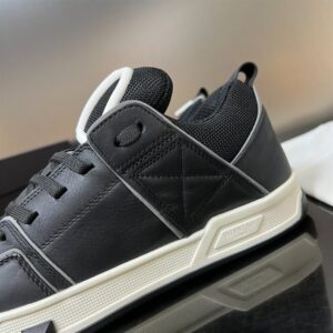 OPEN SKATE CALFSKIN AND FABRIC SNEAKER - VLS018