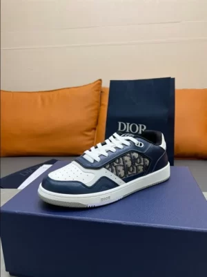 B27 LOW-TOP SNEAKER BLUE, CREAM AND DIOR GRAY - CDO93