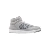 B27 LOW-TOP SNEAKER DIOR GRAY SMOOTH CALFSKIN AND CD DIAMOND CANVAS - CD101