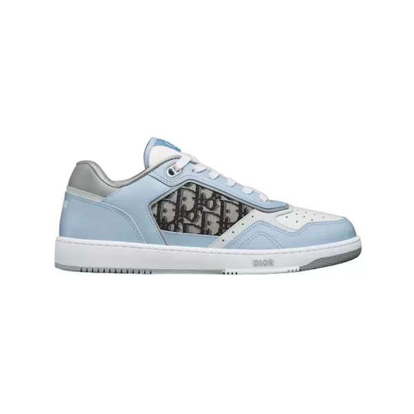 B27 LOW-TOP SNEAKER LIGHT BLUE, WHITE AND DIOR GRAY SMOOTH CALFSKIN - CD108