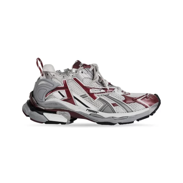 BALENCIAGA RUNNER SNEAKER IN BURGUNDY - BB132