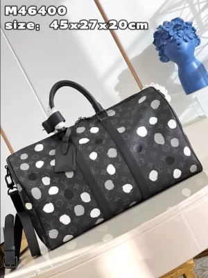 LV X YK BANDOULIÈRE KEEPALL 45 MONOGRAM ECLIPSE CANVAS - WLM548