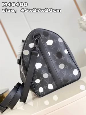 LV X YK BANDOULIÈRE KEEPALL 45 MONOGRAM ECLIPSE CANVAS - WLM548