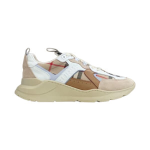 BURBERRY LEATHER AND SUEDE SNEAKERS - BBR129