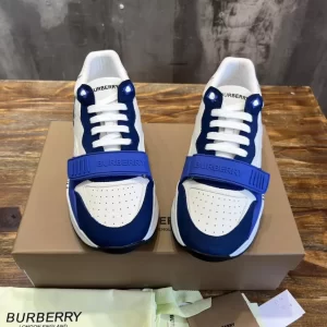 BURBERRY LEATHER AND SUEDE SNEAKERS - BBR131