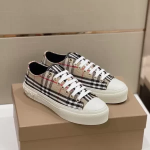 BURBERRY VINTAGE CHECK COTTON SNEAKERS - BBR121