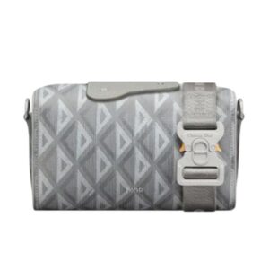 DIOR LINGOT 22 BAG GRAY CD DIAMOND CANVAS - DR013