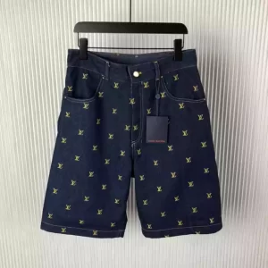 LV Embroidered Signature Denim Shorts - SW241