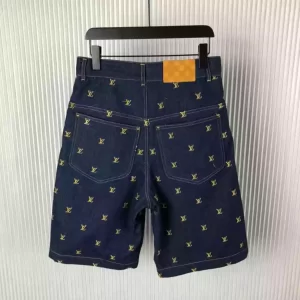 LV Embroidered Signature Denim Shorts - SW241