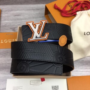 LOUIS VUITTON IMPRINT 40MM REVERSIBLE BELT BLACK - B0118