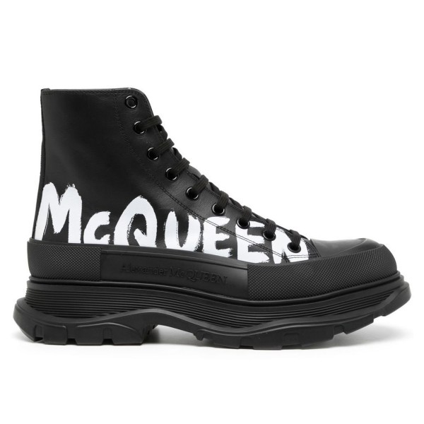 ALEXANDER MCQUEEN MEN'S TREAD SLICK BOOT IN BLACK - AM45